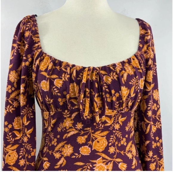 NWOT Floral flounce dress - Picture 3 of 14